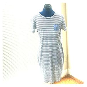 Tommy Hilfiger T-shirt Dress, Blue/White, Small